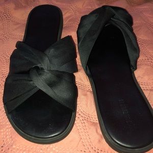 Black Crisscross Sandals